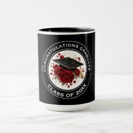 Examenstillbehör & Röda Rosor Årskull 20XX Mugg