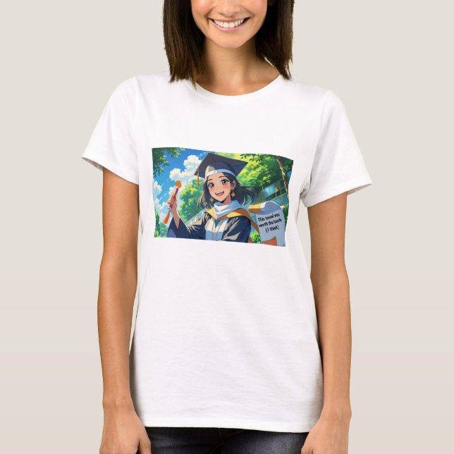 Examenströja - Roligt citat. T Shirt (Framsida)
