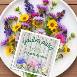 Examinations trädgårdsfest pappersservett