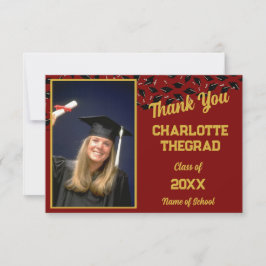 Examinationsfirande Grattis Personlig Fotografi Tack Kort