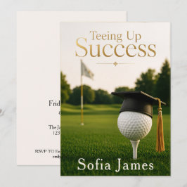Examinationsfirande Inbjudan Golf Tema