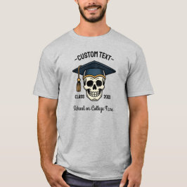 Examinerad Skalle Anpassat Namn År Skola T Shirt