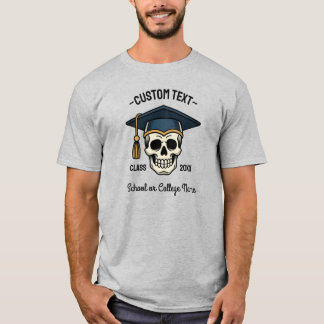 Examinerad Skalle Anpassat Namn År Skola T Shirt