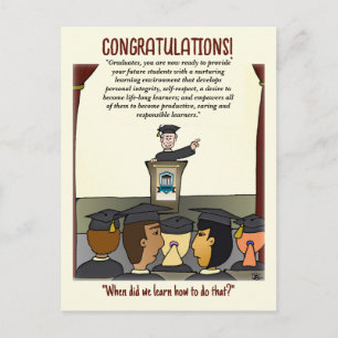 Examinerade gula gratulationskort vykort