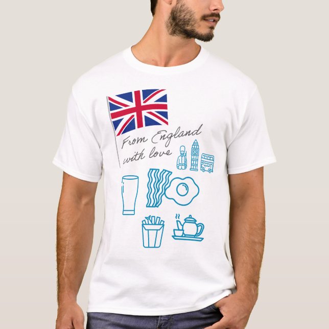 EXANGLIA (Blue + Grey) T Shirt (Framsida)