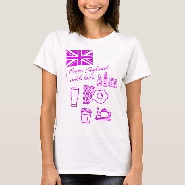 EXANGLIA (Purple) Basic T Shirt (Framsida)
