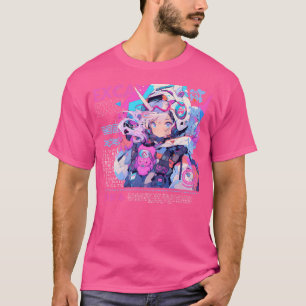 Exca Astronaut Cyberpunk Anime Girl T Shirt