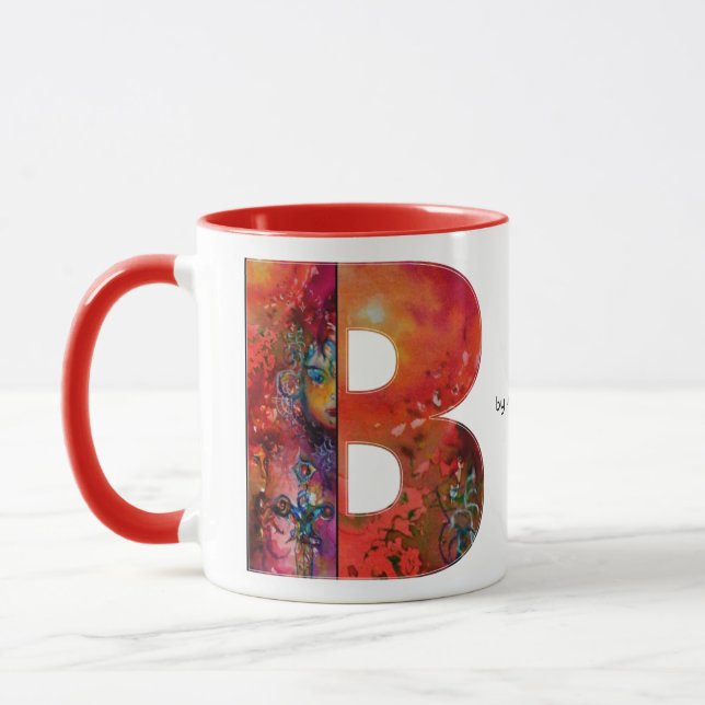 EXCALIBUR B BREV / FANTASY MONOGRAM MUGG (Vänster)