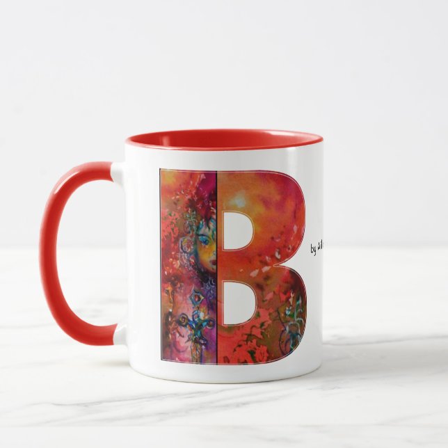 EXCALIBUR B BREV / FANTASY MONOGRAM MUGG (Vänster)