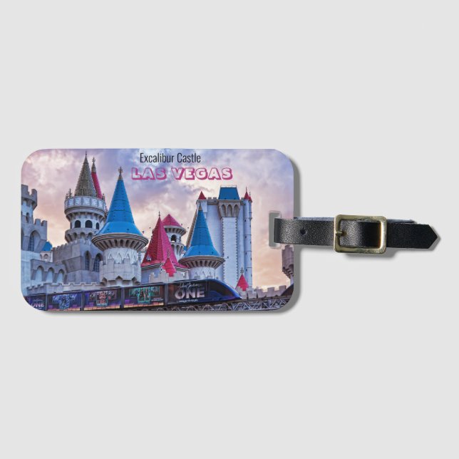 Excalibur Castle Las Vegas Luggage Tag Bagagebricka (Framsida horisontal)