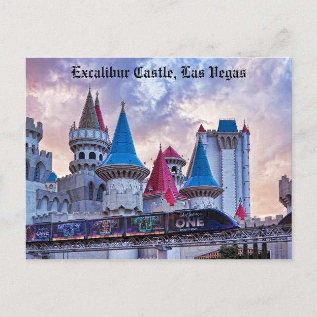 Excalibur Castle Las Vegas-vykort Vykort (Framsida)