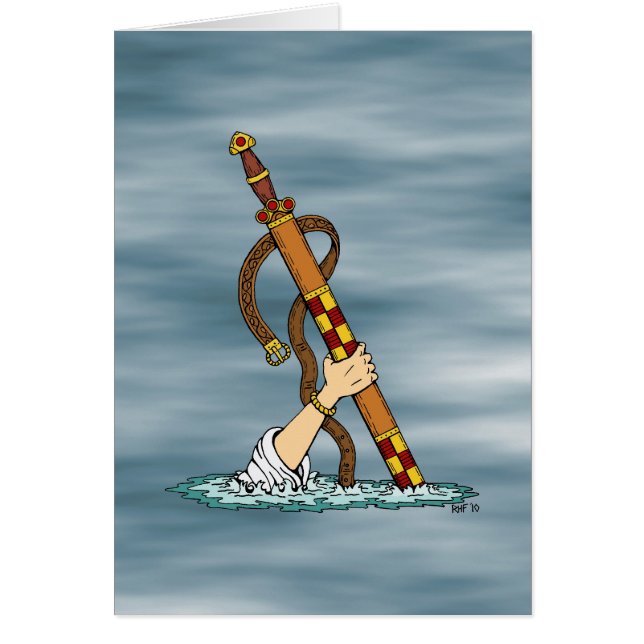 Excalibur-gratulationskort Hälsningskort (Framsidan)