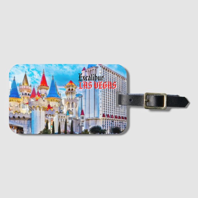 Excalibur Hotel, Las Vegas Luggage Tag Bagagebricka (Framsida horisontal)