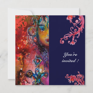 EXCALIBUR, klarrött, lila Inbjudningar