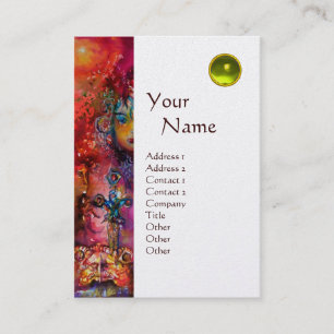 EXCALIBUR MONOGRAM metallplatinum Visitkort