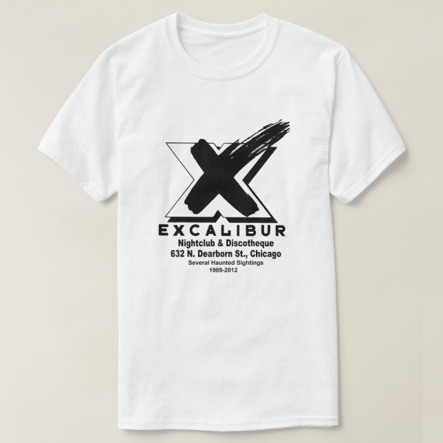 Excalibur NightClub & Discotheque (1989-2012) T Shirt (Design framsida)