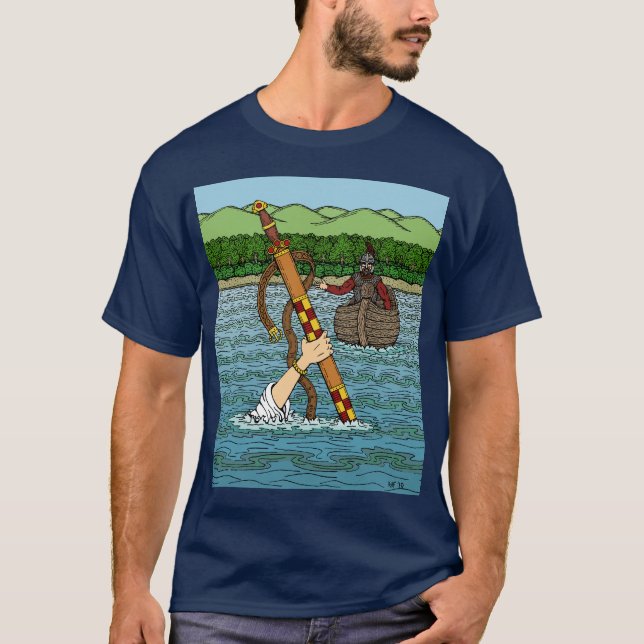 Excalibur och Arthur Tee Shirt (Framsida)