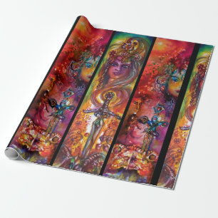 EXCALIBUR OCH DURENDAL Magic Sords Watercolor Presentpapper