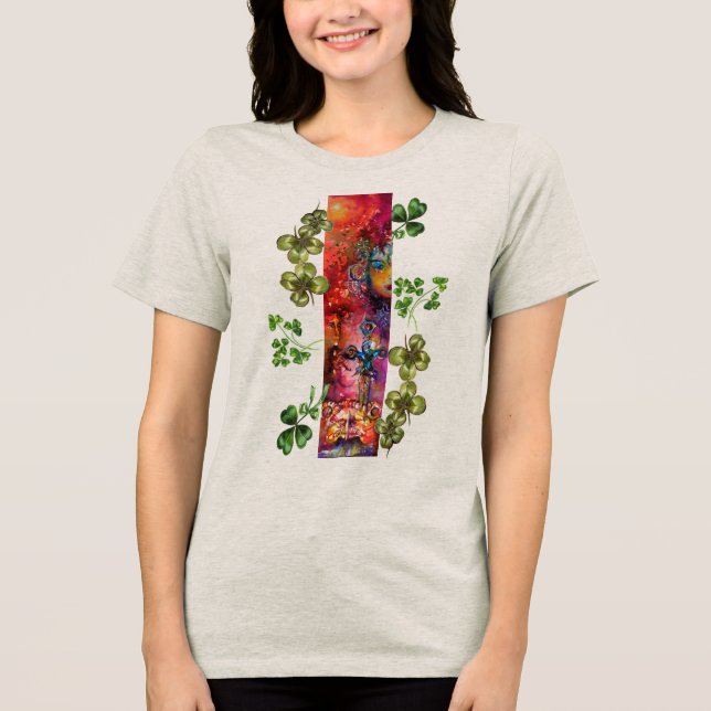 EXCALIBUR OCH TREKLÖVER St.Patrick's Day-firande Tee (Framsida)