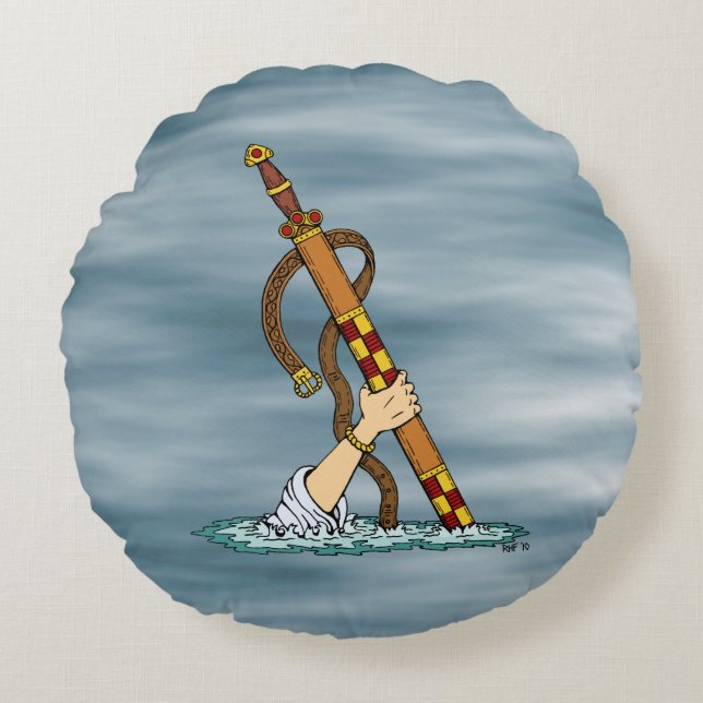 Excalibur Rund Kudde (Framsidan)