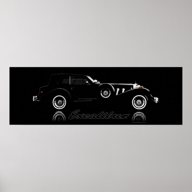 Excalibur Series IV Black Phaeton 36 x 12 Poster (Framsidan)