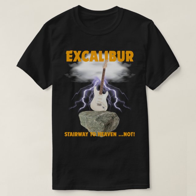 Excalibur Waynes World Shirt Stairway till himlen T (Design framsida)