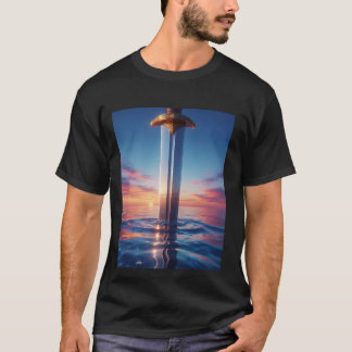 Excaliburs Reflektion - Fantasisvärd vid solnedgån T Shirt