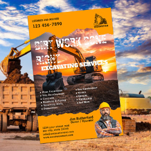 Excavation Services Business Flygblad