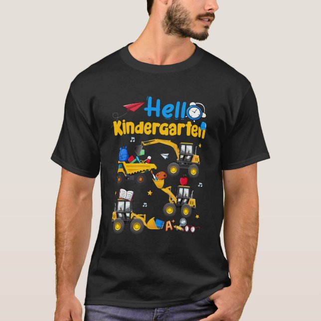 Excavato Hej Kindergarten T-Shirt Back to school (Framsida)
