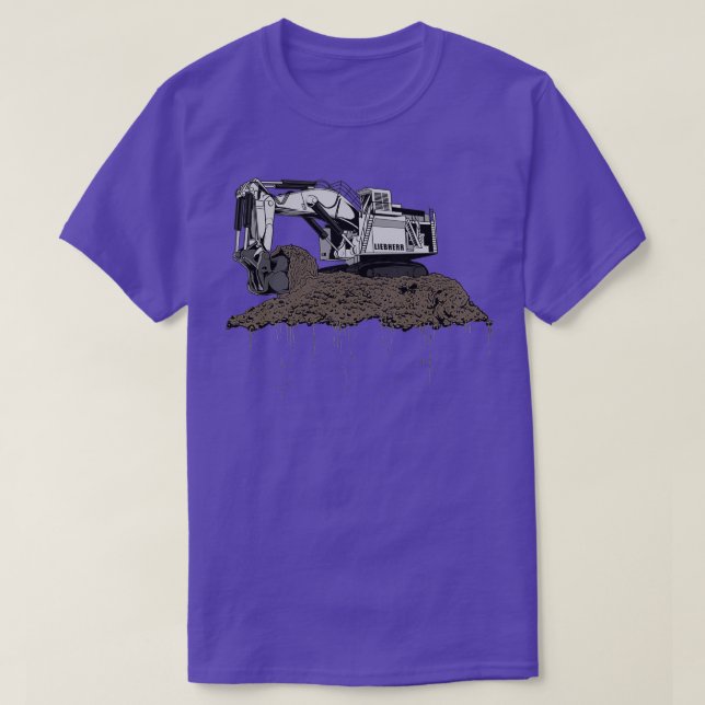 Excavator Liebherr T Shirt (Design framsida)