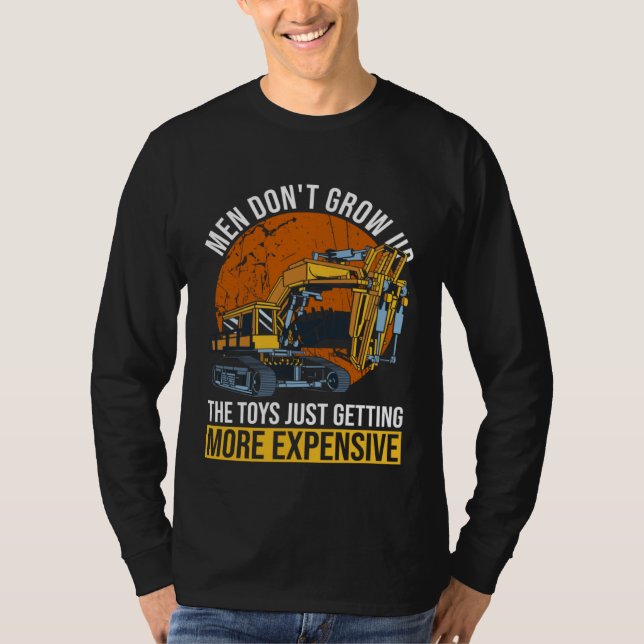 Excavator Operator And Backhoe Operator T Shirt (Framsida)