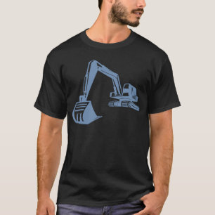 Excavator Silhouette, exakt design för tunga T Shirt