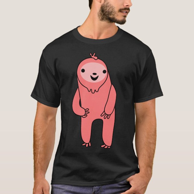 Exced Red Sloth T Shirt (Framsida)