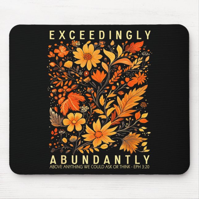 Exceedingly Abundantly - Ephesians 3_20 Christian  Musmatta (Framsidan)