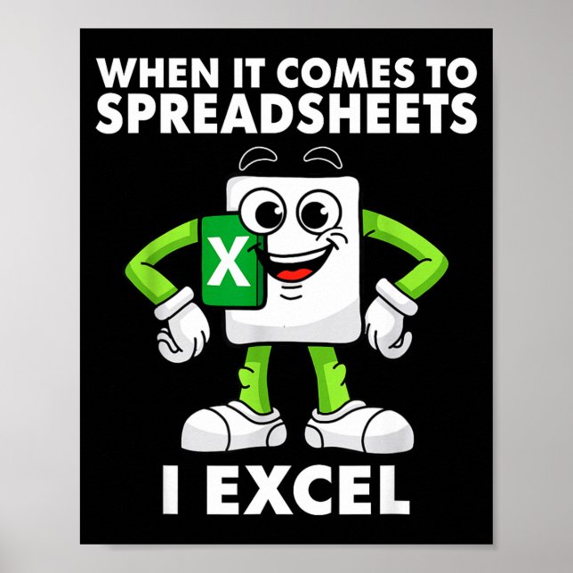 Excel Coworker Birthday Employee Farewell Goodbye  Poster (Framsidan)