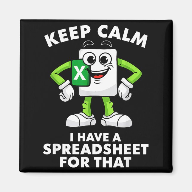 Excel Coworker Employee Farewell Goodbye Birthday  Magnet (Framsidan)