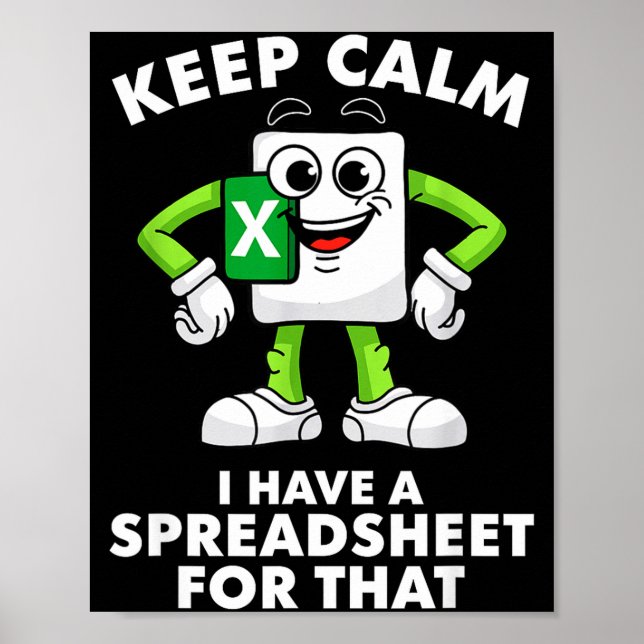 Excel Coworker Employee Farewell Goodbye Birthday  Poster (Framsidan)