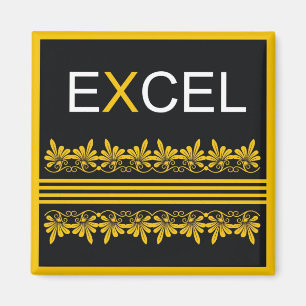 Excel - ett ordcitationstecken för motivation magnet
