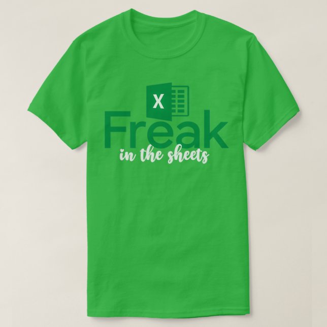 Excel-Freak i Lakan Funny Accountant T Shirt (Design framsida)