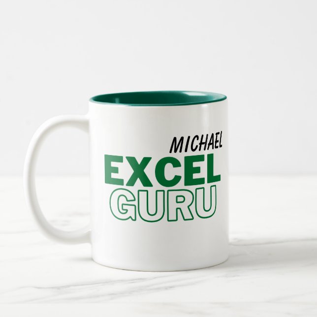 Excel Guru Funny Accounting Två-Tonad Mugg (Vänster)