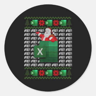 Excel Ref-fel Kalkylblad Tomte Runt Klistermärke