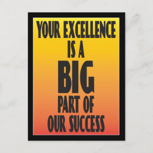 Excellence Employee Tack Vykort