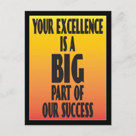 Excellence Employee Tack Vykort