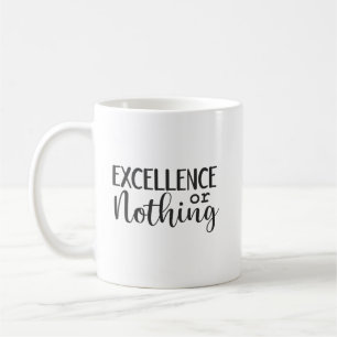 Excellence or Ingenting - Hustle, Gym, Success Kaffemugg