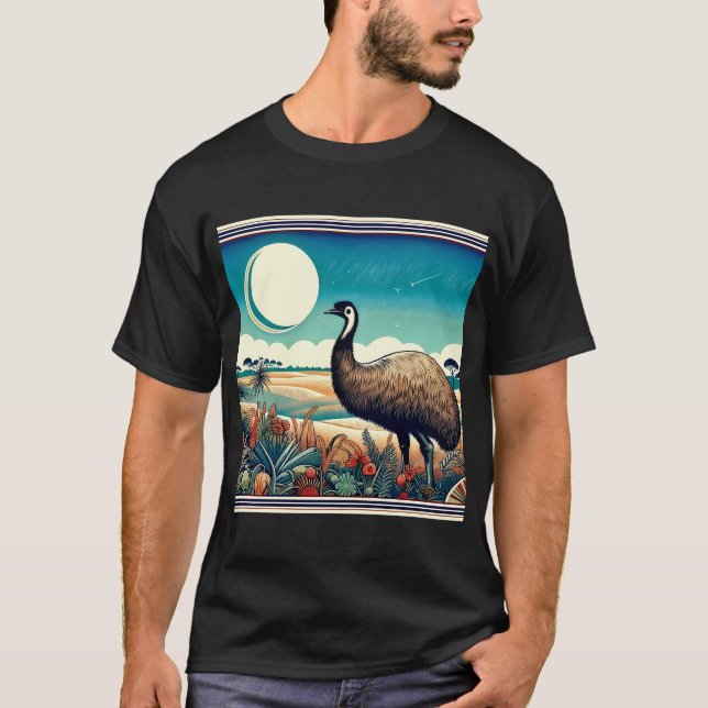 Excellence's Birds:  Emu#1 T Shirt (Framsida)