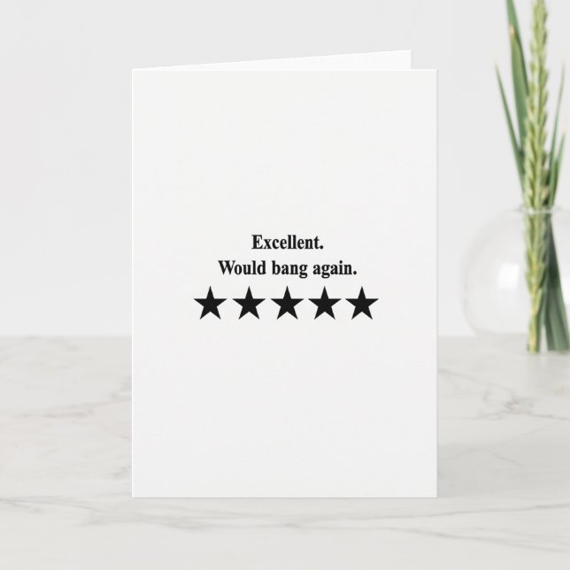 Excellent Would Bang Again-kort Kort (Framsida)