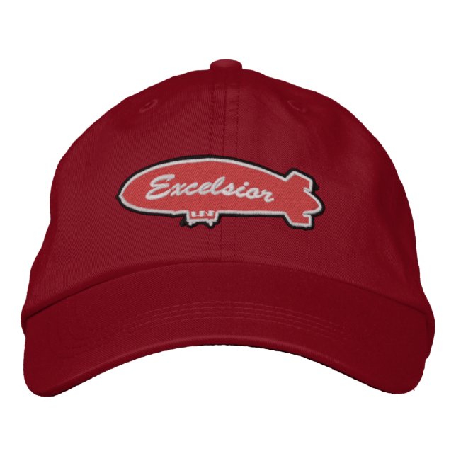 Excelsior Crewcap Broderad Basebollmössa Keps (Framsida)