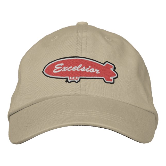 Excelsior Crewcap Broderad Keps (Framsida)