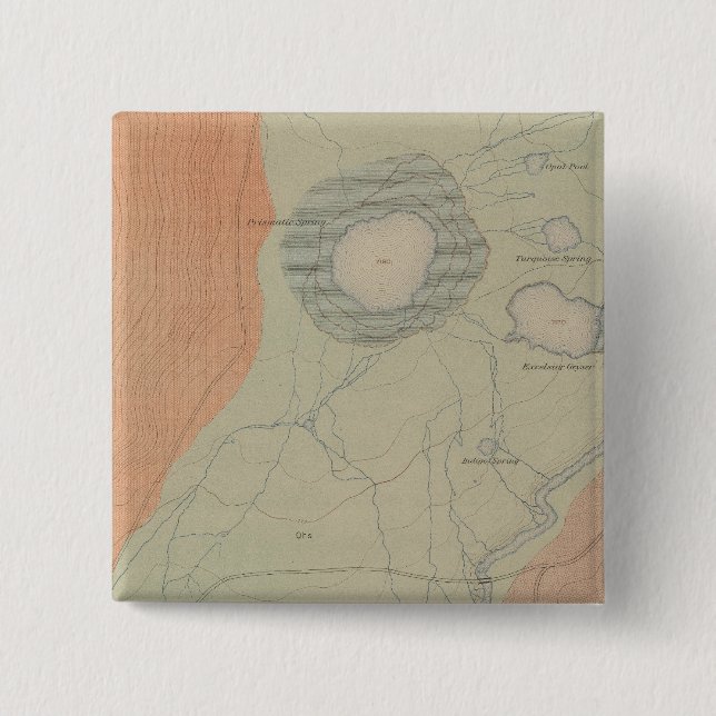 Excelsior Geyser Basin Knapp (Framsida)