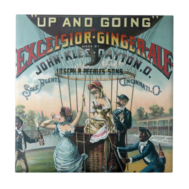 Excelsior Ginger Ale Kakelplatta (Framsidan)